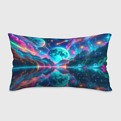 Подушка-антистресс Неоновая луна, цвет: 3D-принт