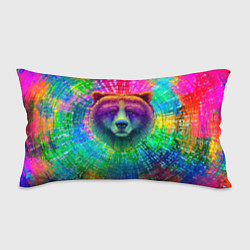 Подушка-антистресс Цветной медведь, цвет: 3D-принт