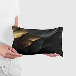 Подушка-антистресс Черная текстура с золотистым напылением, цвет: 3D-принт — фото 2