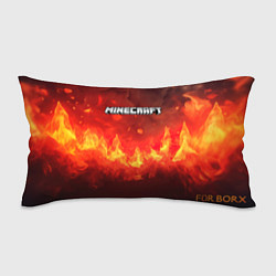 Подушка-антистресс Minecraft logo fire, цвет: 3D-принт