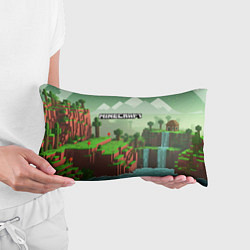 Подушка-антистресс Minecraft logo квадратный мир игры, цвет: 3D-принт — фото 2