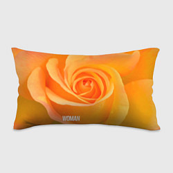 Подушка-антистресс Оранжевая роза - woman, цвет: 3D-принт