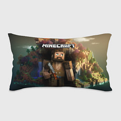 Подушка-антистресс Minecraft персонаж с бородой у горы, цвет: 3D-принт