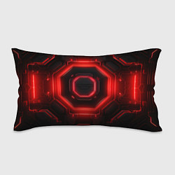 Подушка-антистресс Nvidia style black and red neon, цвет: 3D-принт