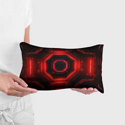 Подушка-антистресс Nvidia style black and red neon, цвет: 3D-принт — фото 2