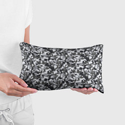Подушка-антистресс Пиксельный камуфляж серого цвета, цвет: 3D-принт — фото 2