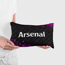 Подушка-антистресс Arsenal pro football по-горизонтали, цвет: 3D-принт — фото 2
