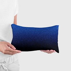 Подушка-антистресс Градиент мелкая мозаика сине-чёрный, цвет: 3D-принт — фото 2