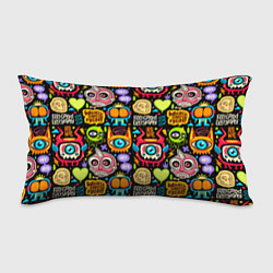 Подушка-антистресс Feel good every day motivation monsters pattern, цвет: 3D-принт