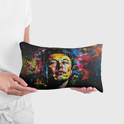 Подушка-антистресс Граффити портрет Илона Маска, цвет: 3D-принт — фото 2