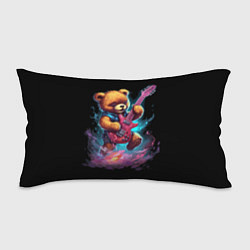 Подушка-антистресс Большой плюшевый медведь играет на гитаре, цвет: 3D-принт