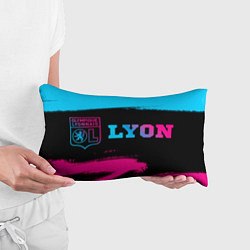Подушка-антистресс Lyon - neon gradient по-горизонтали, цвет: 3D-принт — фото 2