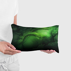 Подушка-антистресс Зеленая яркая абстрактная текстура, цвет: 3D-принт — фото 2