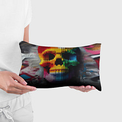Подушка-антистресс Lego skull fantasy - ai art, цвет: 3D-принт — фото 2