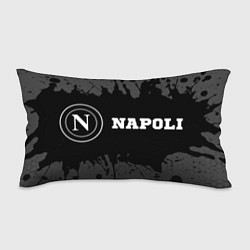 Подушка-антистресс Napoli sport на темном фоне по-горизонтали, цвет: 3D-принт