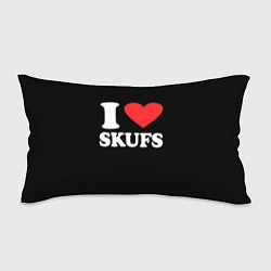 Подушка-антистресс I love skufs, цвет: 3D-принт