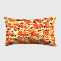 Подушка-антистресс Пицца с грибами и томатом - текстура, цвет: 3D-принт