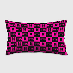 Подушка-антистресс BTS pattern pink logo, цвет: 3D-принт