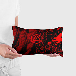 Подушка-антистресс Linkin park red logo, цвет: 3D-принт — фото 2