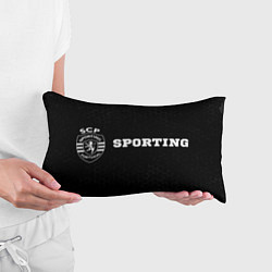 Подушка-антистресс Sporting sport на темном фоне по-горизонтали, цвет: 3D-принт — фото 2