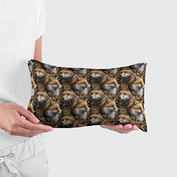 Подушка-антистресс Лакшери паттерн с золотыми лисицами, цвет: 3D-принт — фото 2
