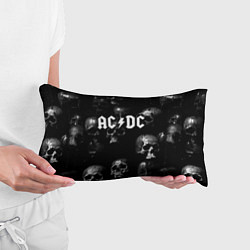 Подушка-антистресс AC DC - черные черепа, цвет: 3D-принт — фото 2