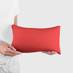 Подушка-антистресс Красный в белые маленькие полоски, цвет: 3D-принт — фото 2