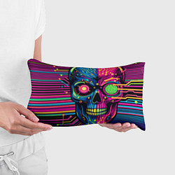 Подушка-антистресс Pop art skull - ai art, цвет: 3D-принт — фото 2