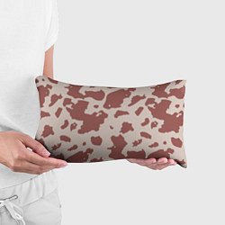 Подушка-антистресс Коровий паттерн коричневого цвета, цвет: 3D-принт — фото 2