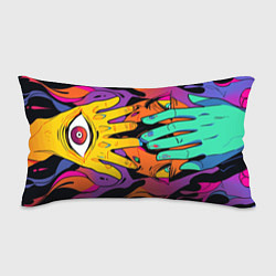 Подушка-антистресс Психоделические руки, цвет: 3D-принт