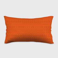 Подушка-антистресс Однотонный тёмно-оранжевый полосатый узор, цвет: 3D-принт