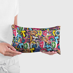 Подушка-антистресс Буква т в граффити, цвет: 3D-принт — фото 2