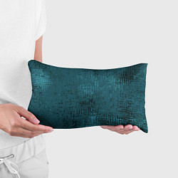 Подушка-антистресс Тёмный бирюзовый абстракция однотонный, цвет: 3D-принт — фото 2