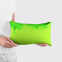 Подушка-антистресс Кислотная геометрия лайм, цвет: 3D-принт — фото 2