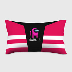 Подушка-антистресс Among us geometry pink, цвет: 3D-принт