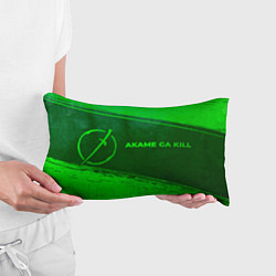 Подушка-антистресс Akame ga Kill - green gradient по-горизонтали, цвет: 3D-принт — фото 2