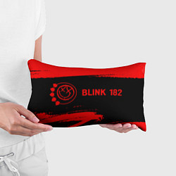 Подушка-антистресс Blink 182 - red gradient по-горизонтали, цвет: 3D-принт — фото 2