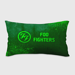 Подушка-антистресс Foo Fighters - green gradient по-горизонтали, цвет: 3D-принт