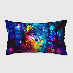 Подушка-антистресс Кислотный волк, цвет: 3D-принт