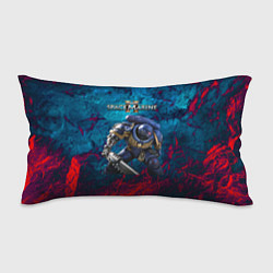 Подушка-антистресс Warhammer 40000 space marine 2 ультрамарин, цвет: 3D-принт