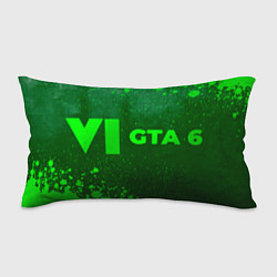 Подушка-антистресс GTA 6 - green gradient по-горизонтали, цвет: 3D-принт