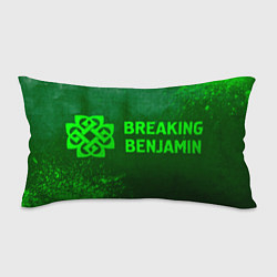 Подушка-антистресс Breaking Benjamin - green gradient по-горизонтали, цвет: 3D-принт