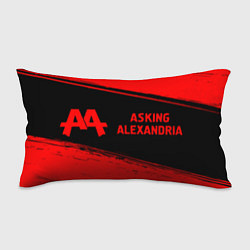 Подушка-антистресс Asking Alexandria - red gradient по-горизонтали, цвет: 3D-принт