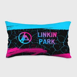 Подушка-антистресс Linkin Park 2024 - neon gradient по-горизонтали, цвет: 3D-принт