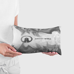 Подушка-антистресс Great Wall - white gradient по-горизонтали, цвет: 3D-принт — фото 2