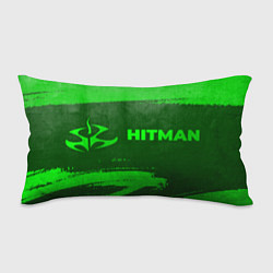 Подушка-антистресс Hitman - green gradient по-горизонтали, цвет: 3D-принт