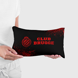 Подушка-антистресс Club Brugge - red gradient по-горизонтали, цвет: 3D-принт — фото 2