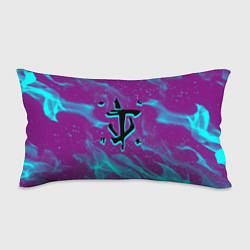 Подушка-антистресс Doom neon flame, цвет: 3D-принт