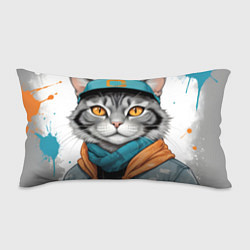 Подушка-антистресс Городской кот, цвет: 3D-принт