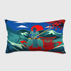 Подушка-антистресс Яркий ретро самурай, цвет: 3D-принт